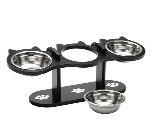 Adjustable raised pet feeder - raised,